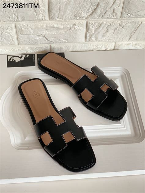 hermes slippers zwart|hermes women sandals.